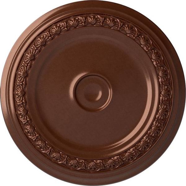 Ekena Millwork Carlsbad Ceiling Medallion (Fits Canopies up to 5 1/2"), 31 1/8"OD x 1 1/2"P, Copper Penny CM31CACPS - main